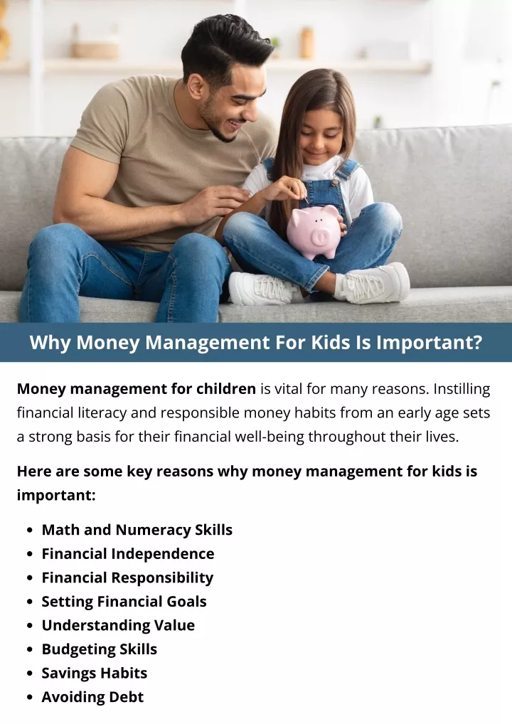 why money management for kids is important