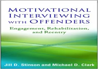 [PDF] Motivational Interviewing with Offenders: Engagement, Rehabilitation, and