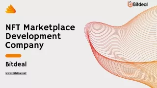 Leading NFT Marketplace Development Company - Bitdeal