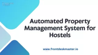 Automated Property Management System for Hostels