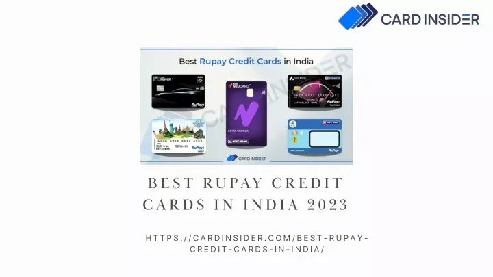 best rupay credit cards in india 2023