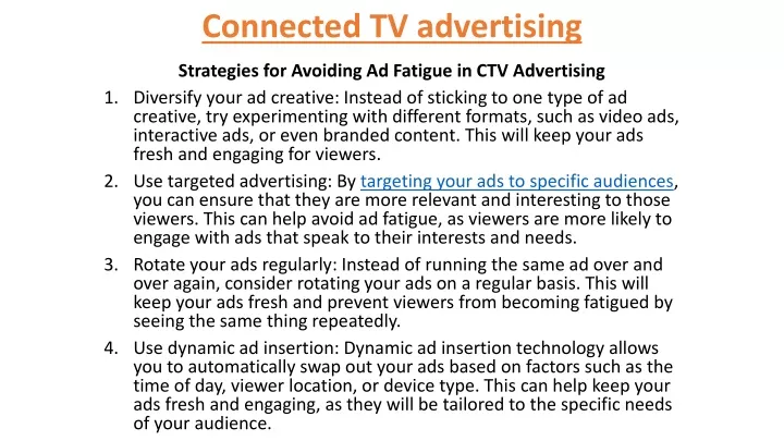 connected tv advertising