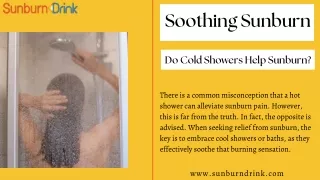 Soothing Sunburn: Do Cold Showers Help Sunburn?