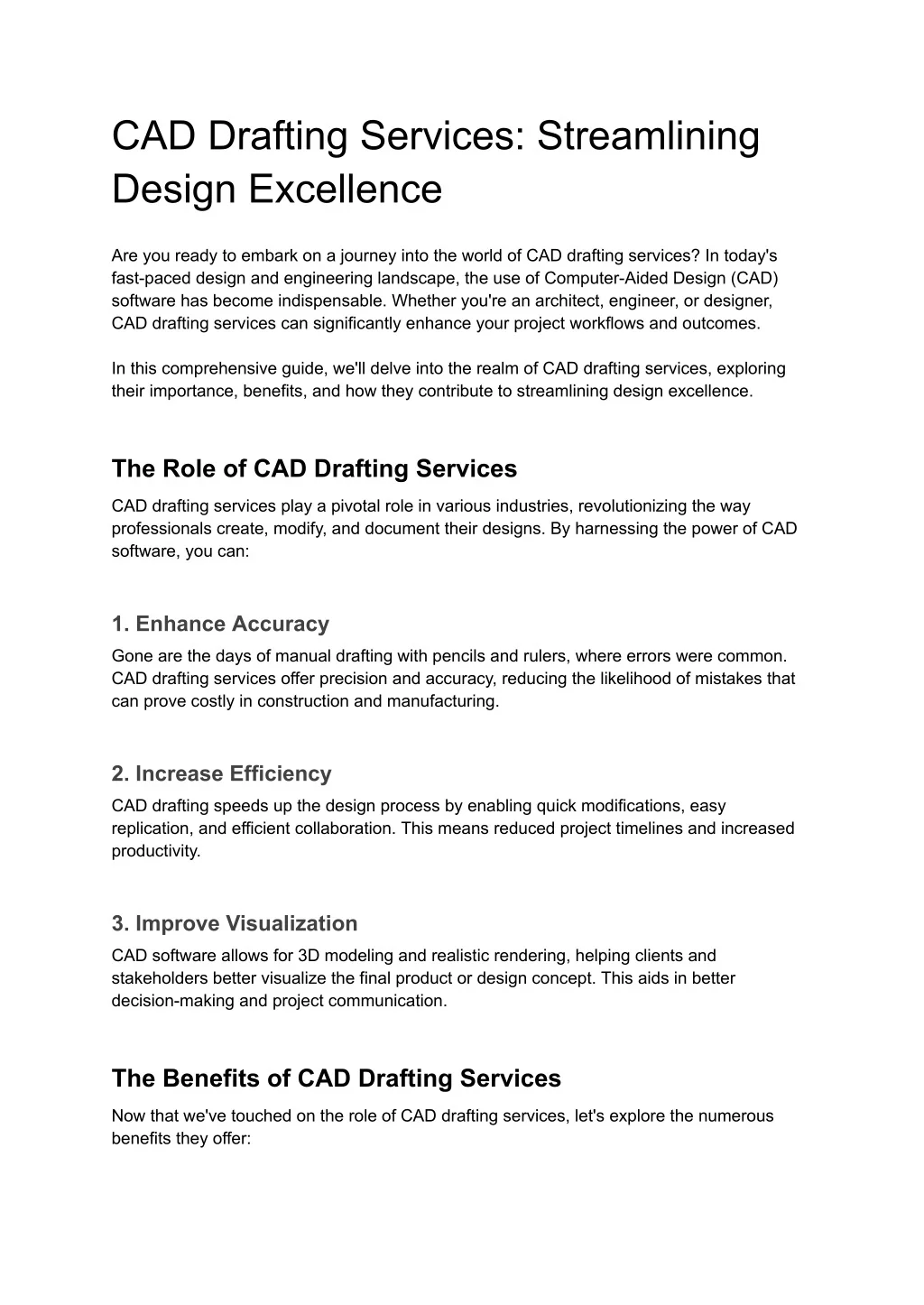 PPT - CAD Design and Drafting Services in USA PowerPoint Presentation ...