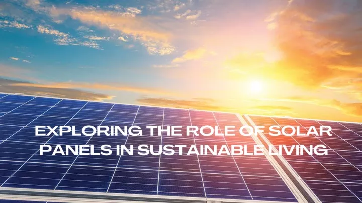 exploring the role of solar panels in sustainable