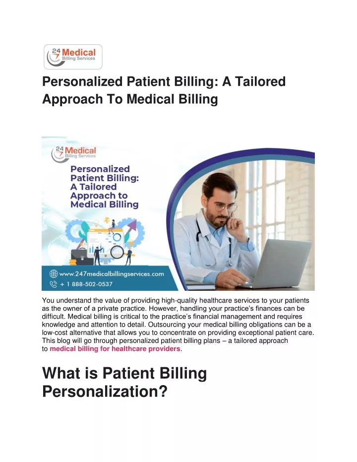 personalized patient billing a tailored approach