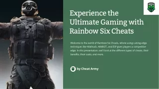 Experience the Ultimate Gaming with Rainbow Six Cheats Cheat Army - Cheat Army