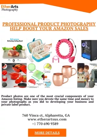 Professional Product Photography Help Boost Your Amazon Sales