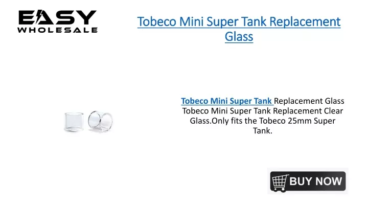 tobeco mini super tank replacement glass