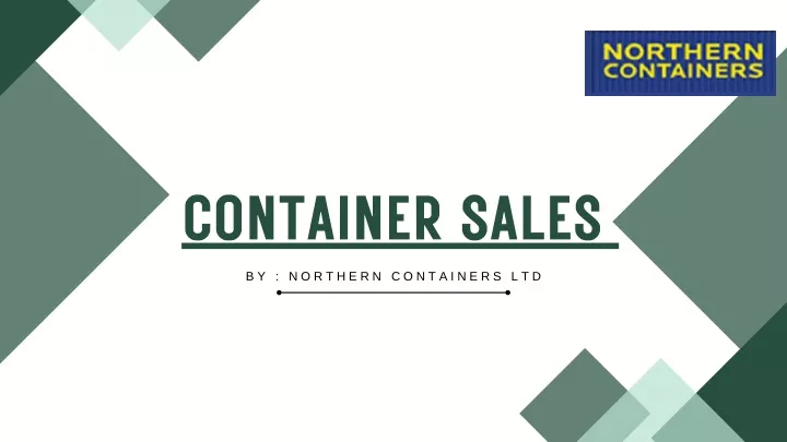 container sales