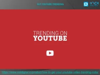 How to buy youtube trending
