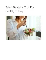 Peter Biantes - Tips For Healthy Eating - slide 1