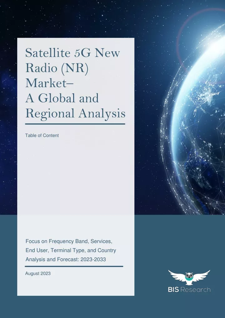 satellite 5g new radio nr market a global