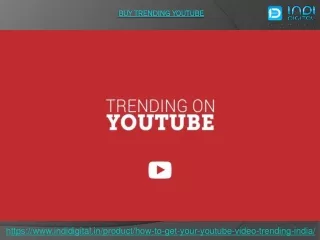 How to buy trending youtube