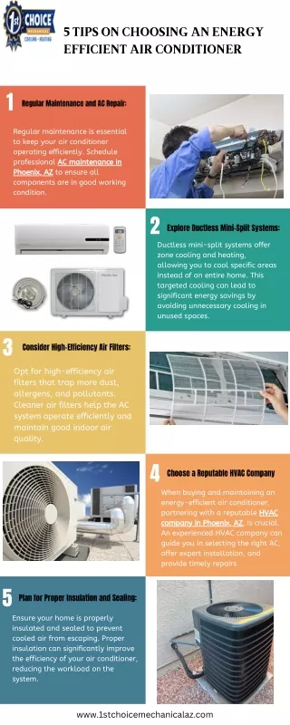 5 Tips On Choosing An Energy Efficient Air Conditioner