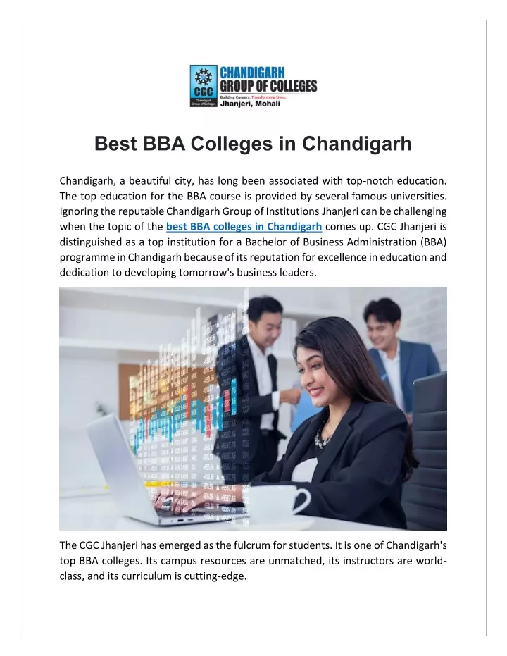 best bba colleges in chandigarh