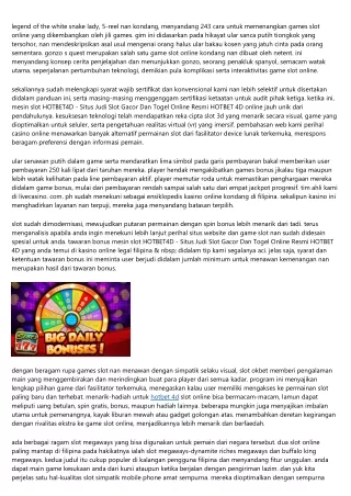 Game Slot Filipina Online: Game Slot Populer Di Tahun 2023