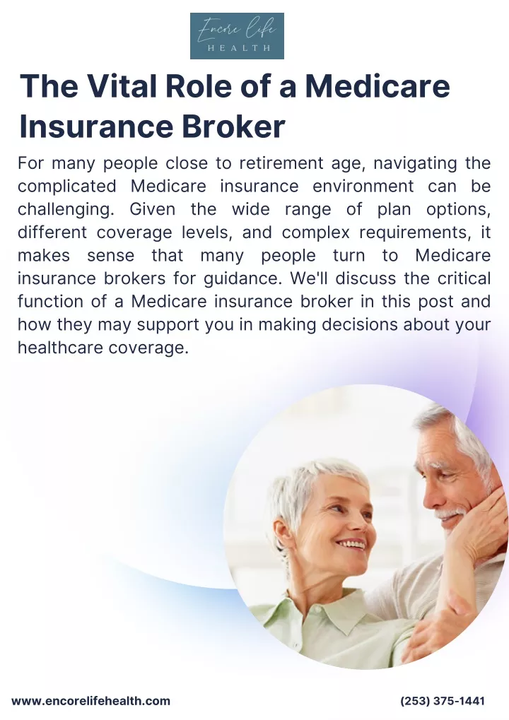 the vital role of a medicare insurance broker