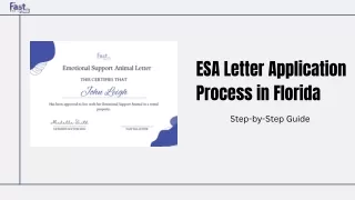 ESA Letter Application Process in Florida: Step-by-Step Guide