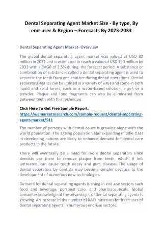 dental separating agent market size by type