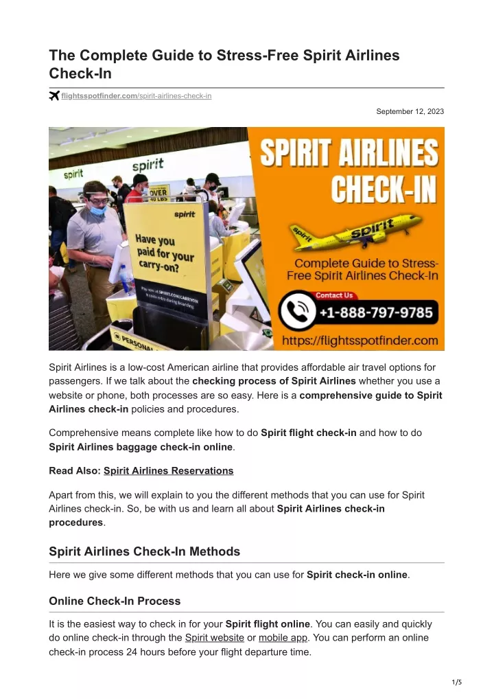the complete guide to stress free spirit airlines