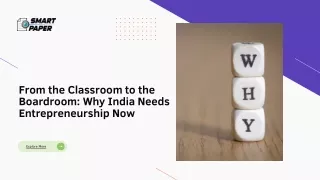 Why India's Classrooms Need Entrepreneurship Now More Than Ever