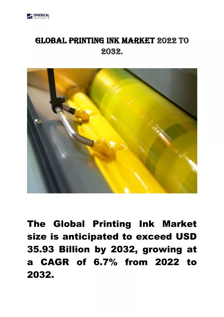 global printing ink market global printing