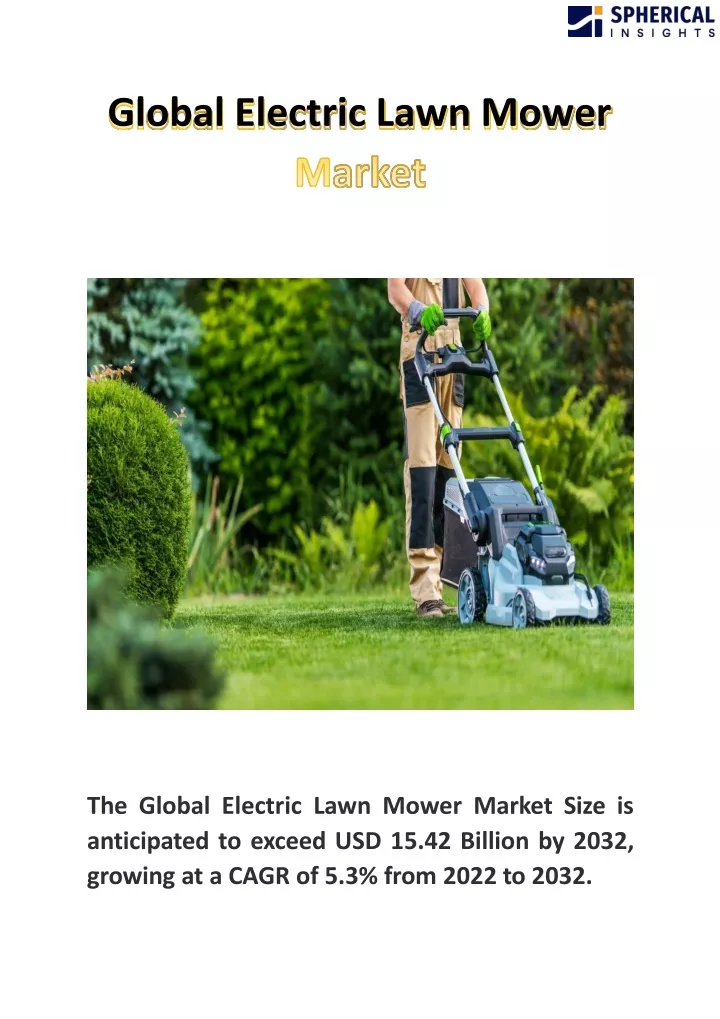 global electric lawn mower