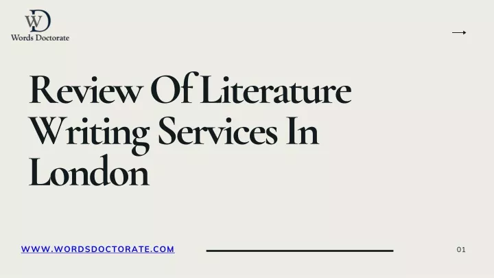 review of literature writing services in london