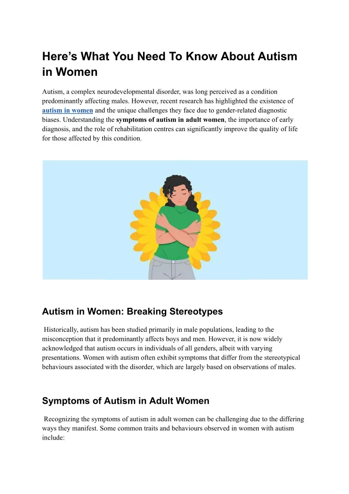 here s what you need to know about autism in women