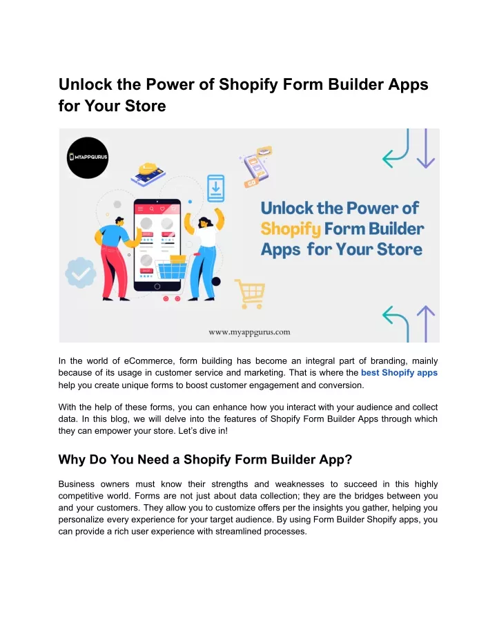 unlock the power of shopify form builder apps