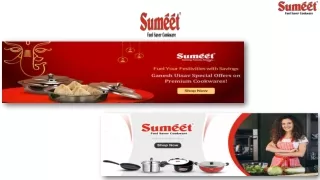 Purchase a set of stainless steel cookware online at Sumeet Cookware.