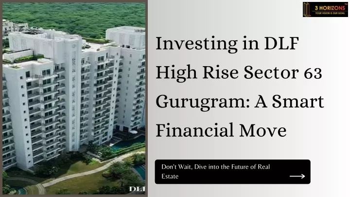 investing in dlf high rise sector 63 gurugram