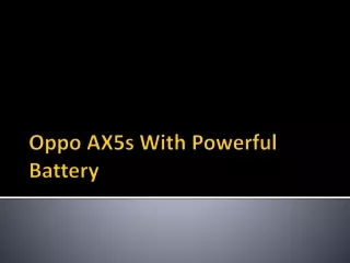 oppo ax5s with powerful battery