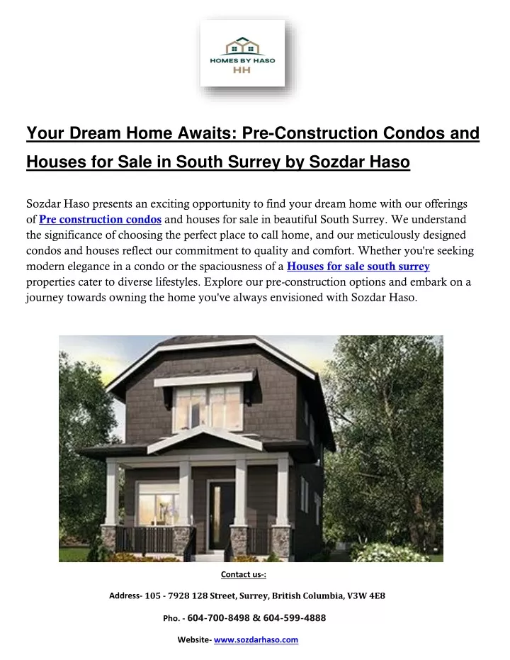 your dream home awaits pre construction condos and