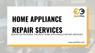 home appliance repair services