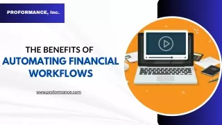 The Benefits of Automating Financial Workflows