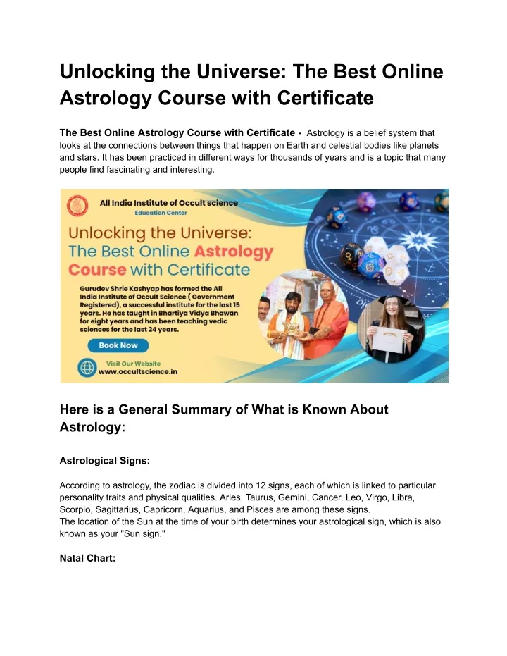 unlocking the universe the best online astrology