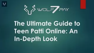 The Ultimate Guide to Teen Patti Online
