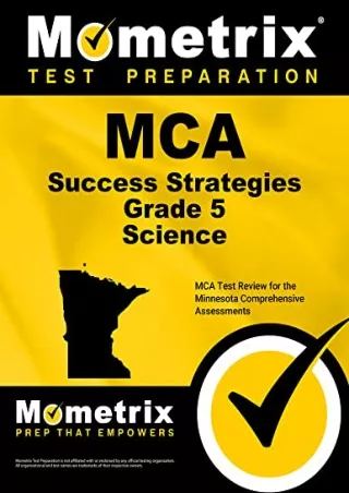 Download Book [PDF] MCA Success Strategies Grade 5 Science Study Guide: MCA Test Review for the