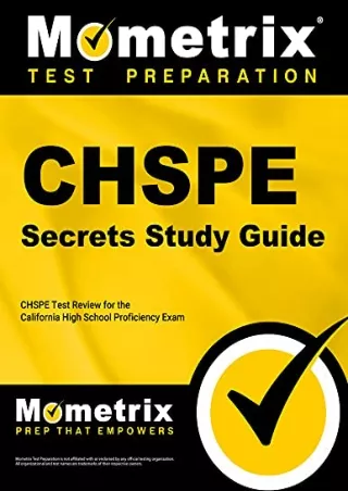 PDF/READ CHSPE Secrets Study Guide: CHSPE Test Review for the California High School