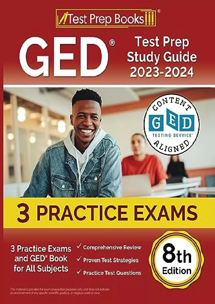 PPT get [PDF] Download GED Test Prep Study Guide 20232024 3
