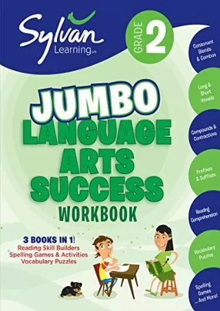 [PDF READ ONLINE] 2nd Grade Jumbo Language Arts Success Workbook: 3 Books In 1--Reading Skill