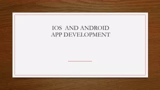 ios and android app development