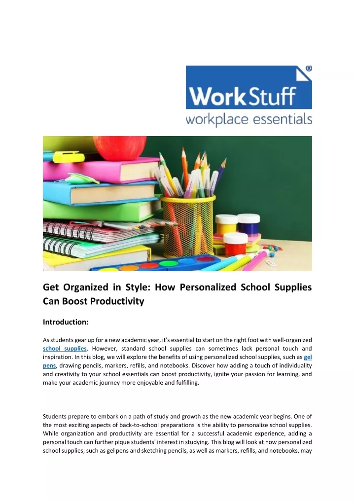 get organized in style how personalized school