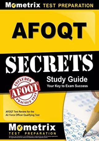 $PDF$/READ/DOWNLOAD AFOQT Secrets Study Guide: AFOQT Test Review for the Air Force Officer