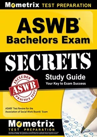 DOWNLOAD/PDF ASWB Bachelors Exam Secrets Study Guide: ASWB Test Review for the Association