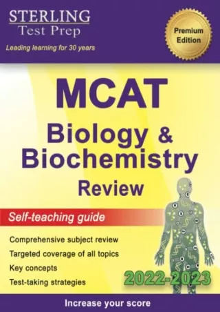 DOWNLOAD/PDF Sterling Test Prep MCAT Biology & Biochemistry Review: Complete Subject Review