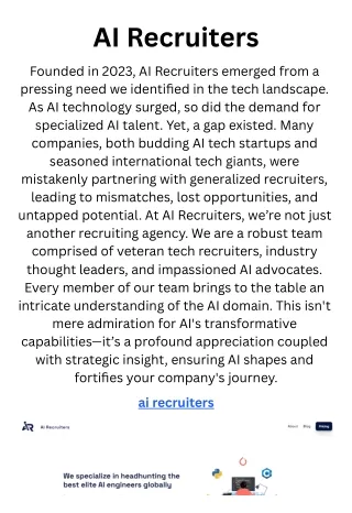 AI Recruiters