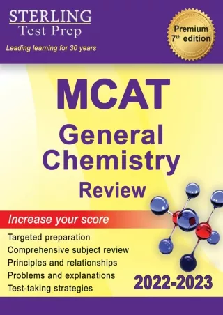 [PDF READ ONLINE] Sterling Test Prep MCAT General Chemistry Review: Complete Subject Review
